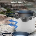 thumbnail image 3 of Pure Titanium Camping Stove Wind Shield Screen Outdoor Gas Windproof Windshield 15Cm, 3 of 8