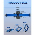 thumbnail image 5 of Kohree 2-Pack 9500lbs RV Scissor Jacks,Heavy Duty RV Trailer Camper Stabilizer Leveling with Crank Handle & Drill Bit,4-24" Adjustable Height,Blue, 5 of 10