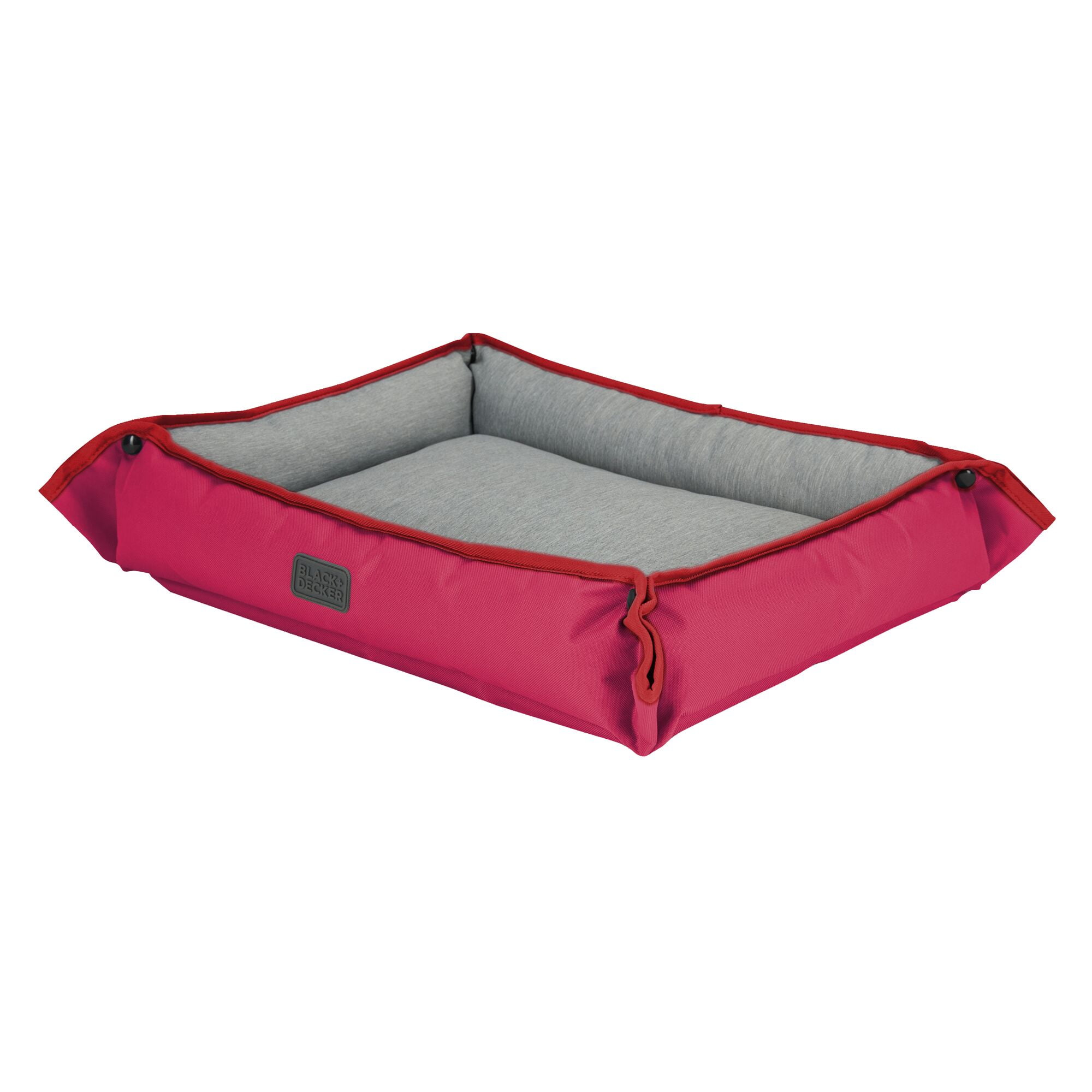 BLACK+DECKER Four Way Pet Bed for Medium Dogs, Red (1005BMRD)