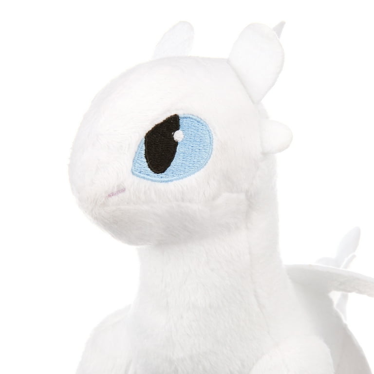 DreamWorks Dragons, Lightfury 8-inch Plush Toy Stuffed Animal, for