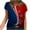 Red womens tops summer, variant on USSUMA Short Sleeve Womens Blouses and Tops Dressy 4th of July USA Flag Plus Womens Tops Casual Independence Day Patriotic T-Shirts Shirt for Women Trendy V Neck Tunic Plus Size