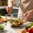 thumbnail image 3 of Thick Glass Mixing Bowl, Clear Prep Bowl, Multi-Use Kitchen Bowl Microwave & Dishwasher Safe for Salads, Baking & Food Prep, 3 of 3