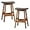 Brown, variant on Pemberly Row Faux Leather Counter Stool in Black (Set of 2)