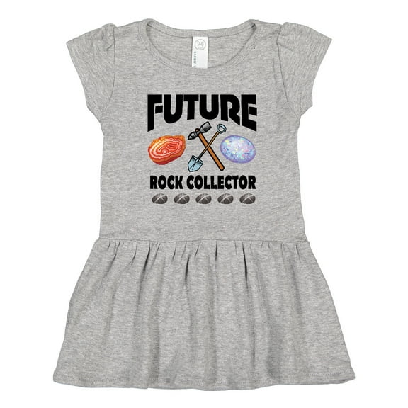 Inktastic Future Rock Collector Girls Toddler Dress