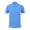 Blue, variant on ohmzyzo Men's Business Work T-Shirts Basic Solid Color Button Down Pullover Tops Short-Sleeved Work Clothes Outdoor Lapel Polo Tees XXL