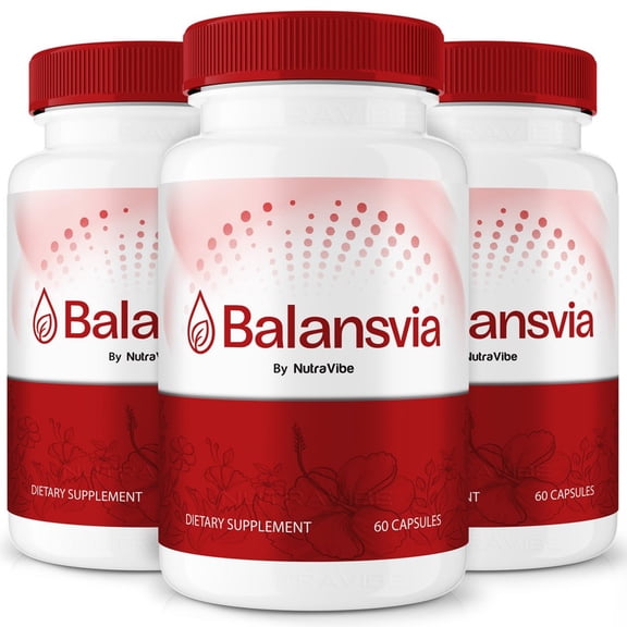 (3 Pack) Balansvia Capsules - Official Balansvia Pills to Maintain Overall Health, All Natural Blood Formula For Healthy and Stable Levels, Balansvia Review (180 Capsules)