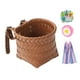 thumbnail image 5 of Cesta decorativa para bicicleta infantil, bonita cesta delantera para manillar de bicicleta para niñas. Marrón, 5 of 9