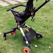 Baby Stroller Bottom Basket Under Baby Stroller Storage Basket Oxford Fabric Universal Stroller Organizer with Large Storage for Baby Stroller Black