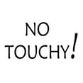 thumbnail image 3 of CafePress - No Touchy! Baseball Jersey - Cotton Baseball Jersey, 3/4 Raglan Sleeve Shirt, 3 of 4