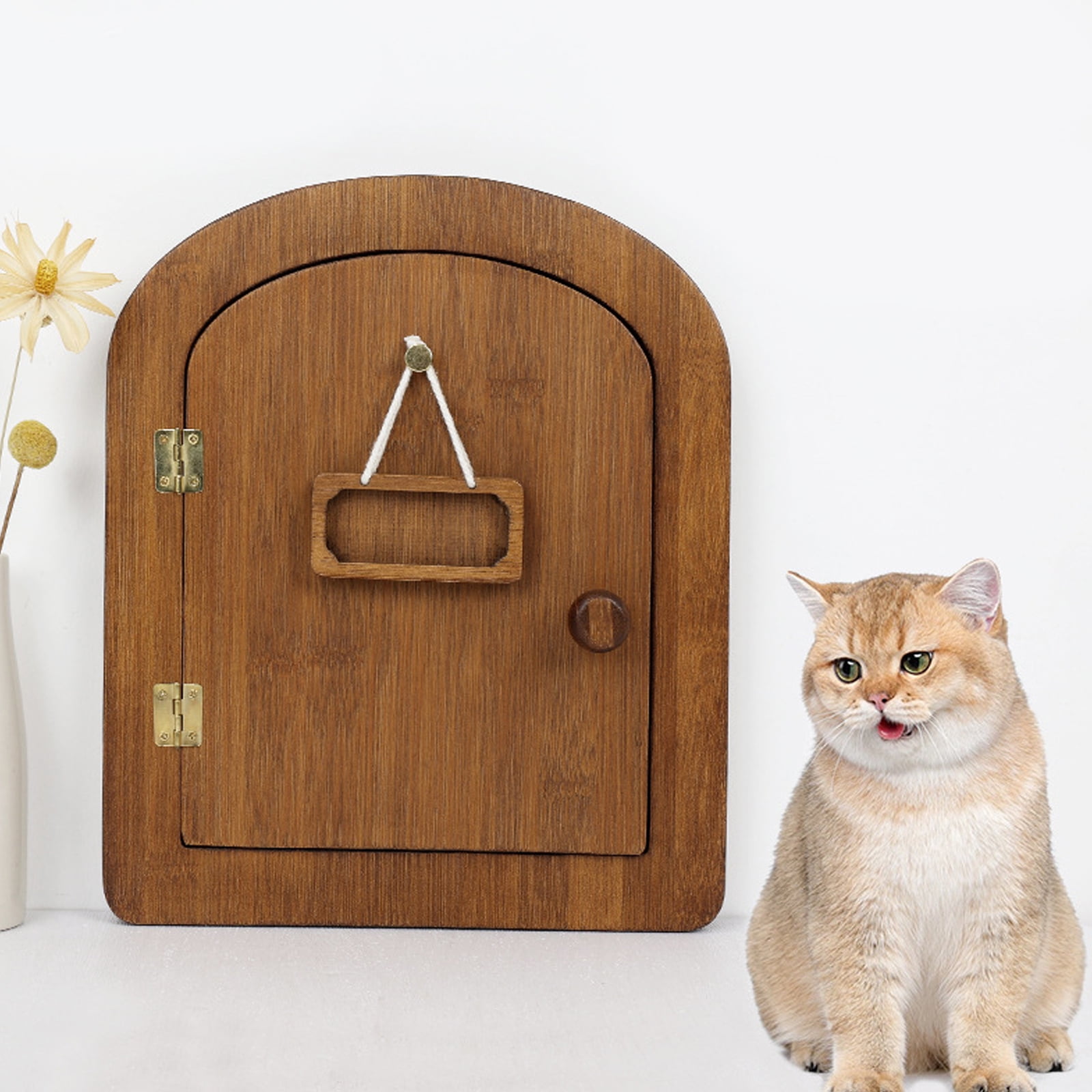 Dog Cats Entry Door for Family Home with Garden or Balconies Allow Easy Pet Passage to Indoor Outdoor Pet Access Gate