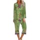 thumbnail image 2 of Puntoco Conjunto de pijama cómodo de dos piezas con cuello redondo y manga larga para mujer Puntoco Puntoco-3777, 2 of 5