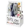 thumbnail image 1 of Cesta de madera para armario de baby shower BPMFDTNL Blanca, 1 of 8