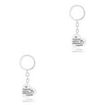 thumbnail image 2 of mmirethe Creative Teacher Keychain Heart-shape Key Chain Stainless Steel Chic Design Charms Pendants for Practical Gifts D1270-1 2Set, 2 of 6