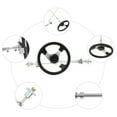 thumbnail image 4 of ATV Go Kart Steering Wheel Gear Rack Shaft Tie Rod Kit Assembly for 168cc Go Kart Quad – Durable Metal Adjustable Front Steering Replacement, 4 of 9