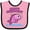 Pink and Black, variant on Inktastic Daddy's Fishing Buddy (pink) Boys or Girls Baby Bib