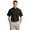 Black, variant on Men's 100 Percent Cotton Short Sleeve Twill Shirt - S500T