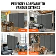 thumbnail image 6 of VEVOR Room Divider, 3 Panel Room Divider, Folding Privacy Screen and Portable Partition Divider for Room Separation, Freestanding Room Partitions for Office, Bedroom, Study, Grey, 6 of 9