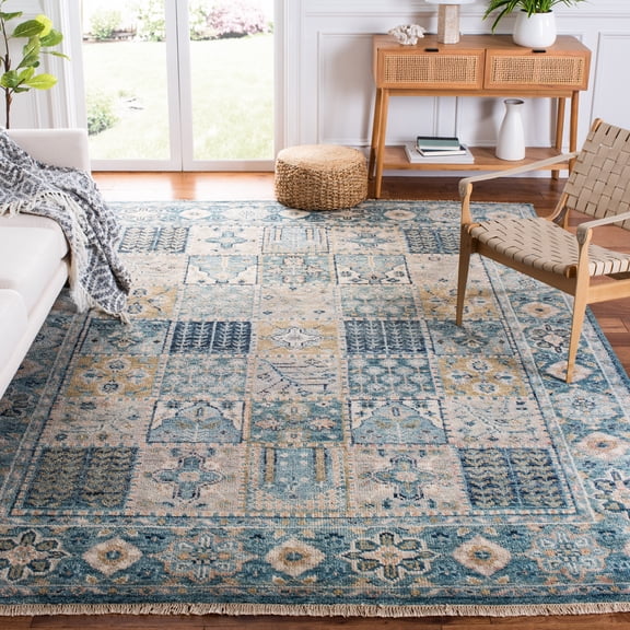 Safavieh Samarkand Yamashita Oriental Area Rug, Blue/Beige, 9' x 12'