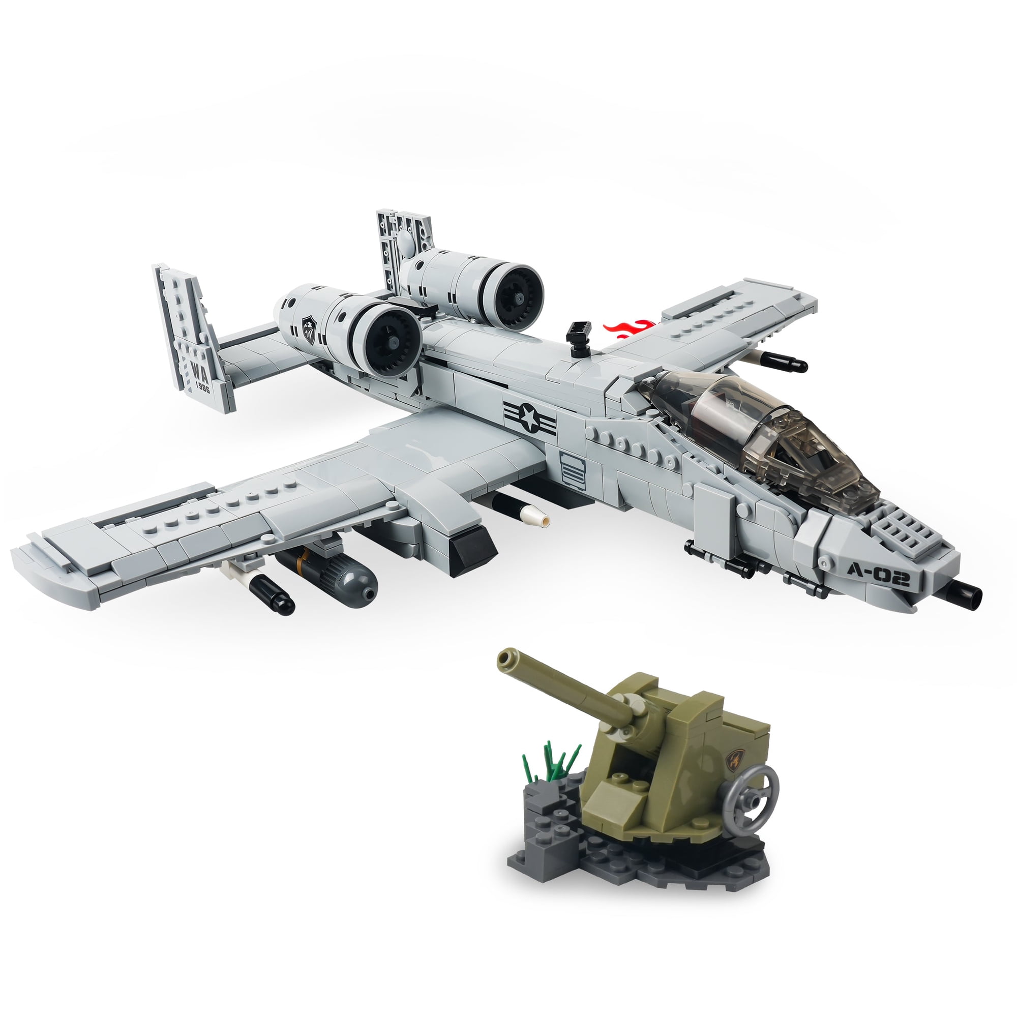 A-10 Fighter Thunderbolt Aircraft Building Blocks Set | 931 Pieces | GJ-AA10