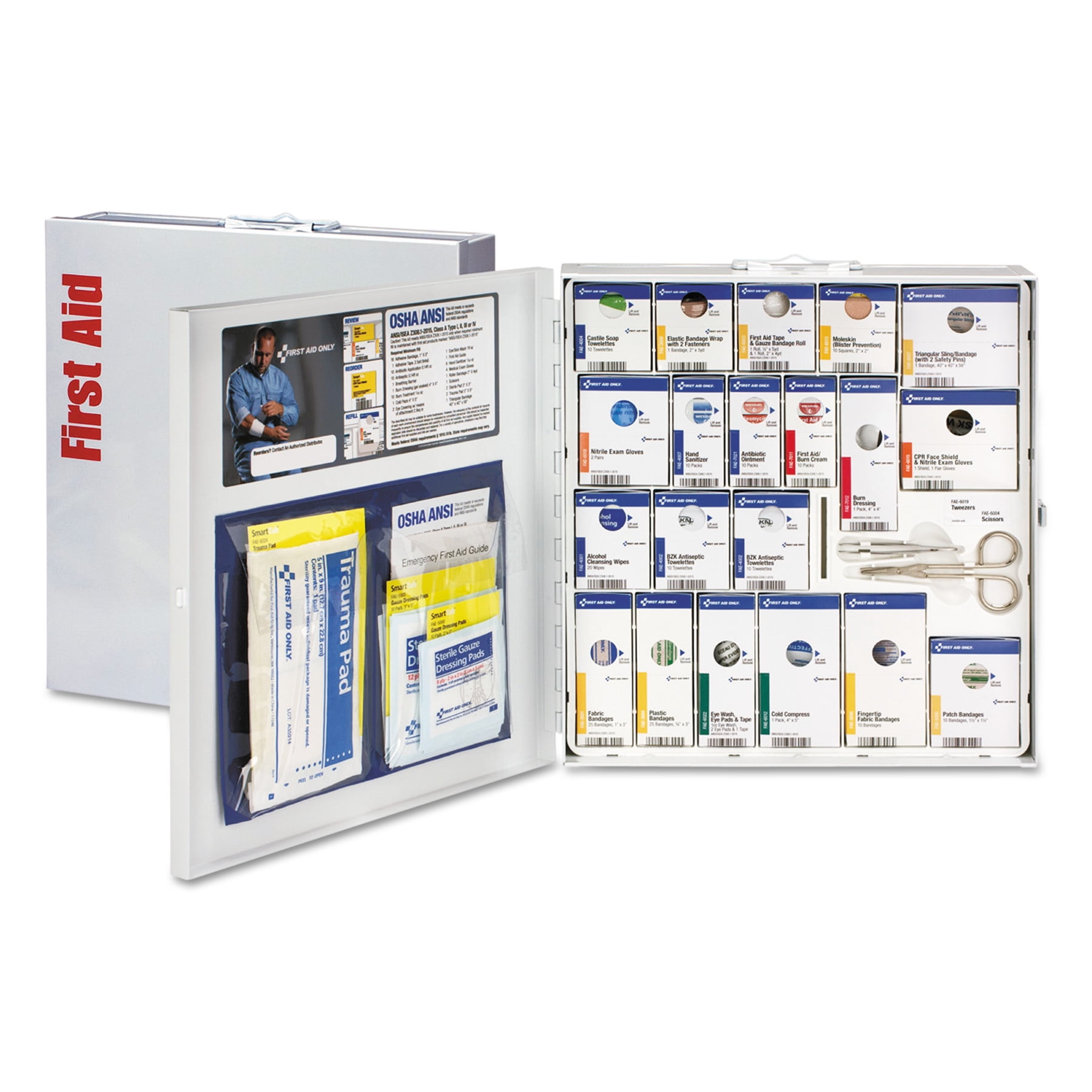 First Aid Only Wall Mountable First Aid Kit, 202 Piece