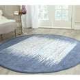 thumbnail image 2 of SAFAVIEH Montauk Tennyson Braided Border Cotton Area Rug, Ivory/Dark Blue, 4' x 4' Square, 2 of 10
