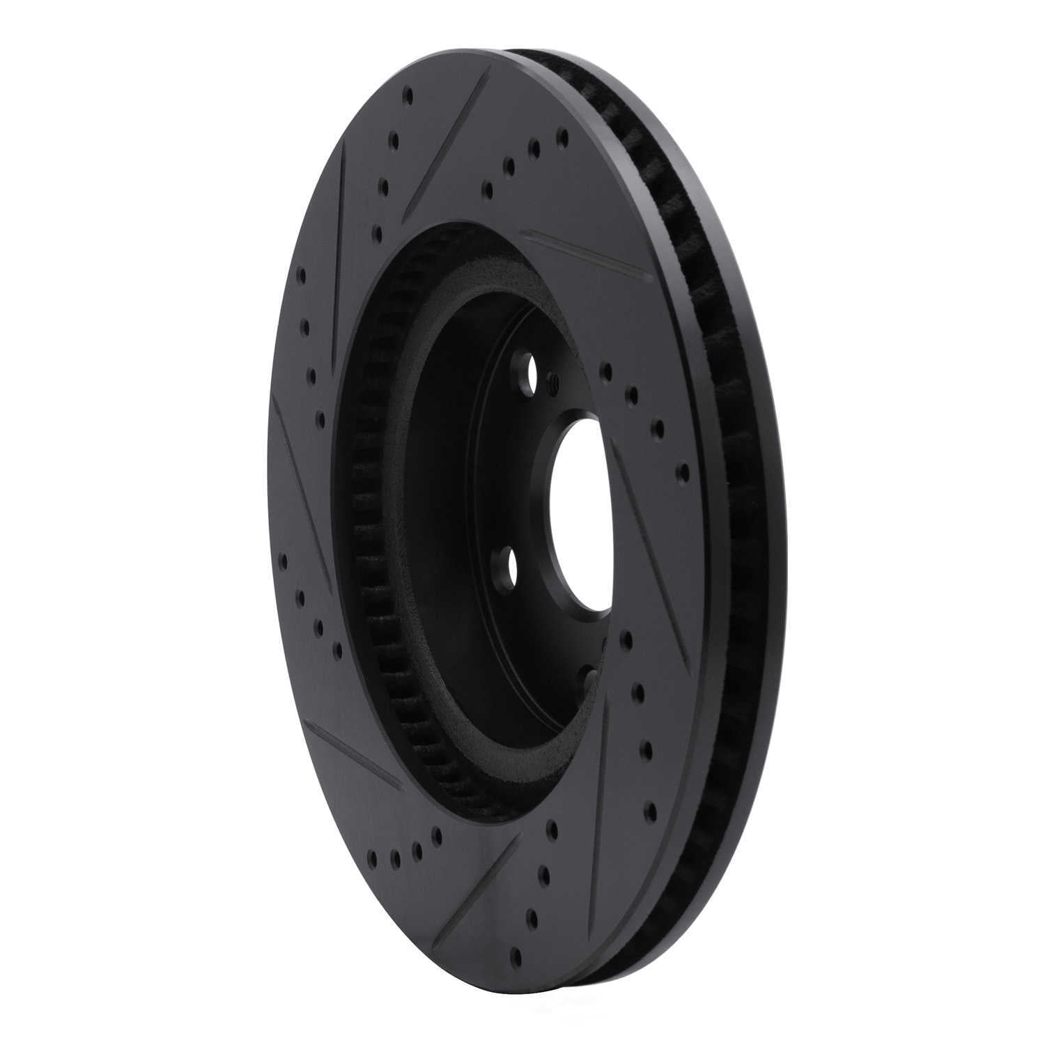 Dynamic Friction Company 633-80068R DFC Brake Rotor - Drilled And Slotted - Black