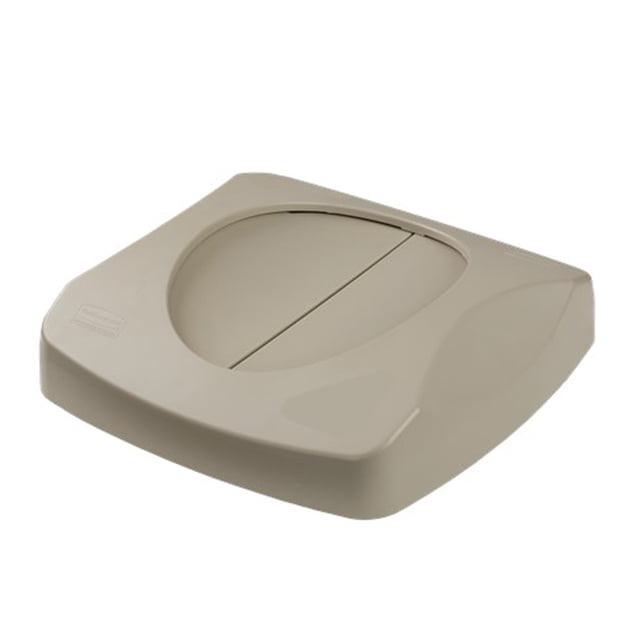 Tapa Abatible Cuadrada Rubbermaid Untouchable 23 gal Beige