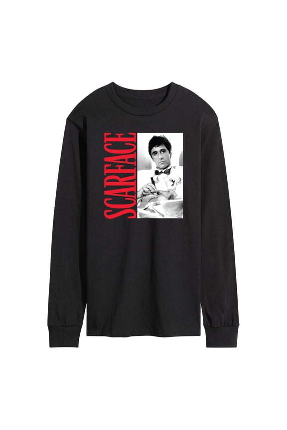 - Tony In Tuxedo - Men's Long Sleeve Graphic T-Shirt