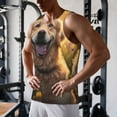 thumbnail image 5 of KLL Sunset Daisy Dog Print Men's Muscle Gym Workout Stringer Tank Tops Bodybuilding Fitness T-Shirts Tank Tops Men-XX-Large, 5 of 7