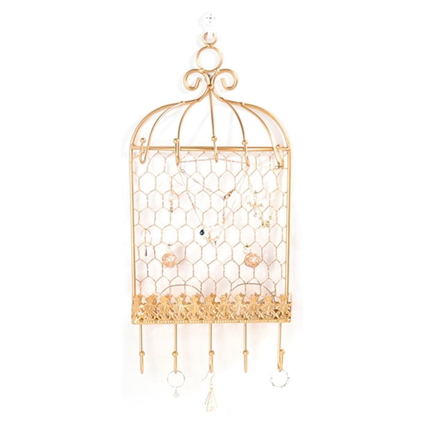 Soporte Para Joyas, Organizador De Exhibición De Joyas Con Diseño De Pájaro En La Nube, Pendiente, Collar, Pulsera, Estante De Almacenamiento Colgante Para El Hogar Advancent HA023482-00