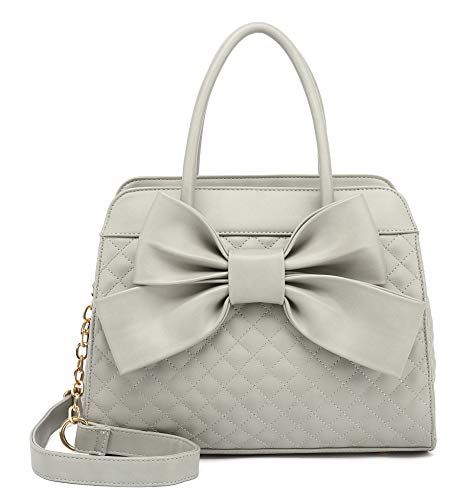 quilted satchel handbag