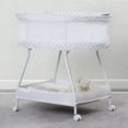 thumbnail image 6 of Delta Children Sweet Dreams Bassinet with Airflow Mesh - Bedside Portable Crib with Vibration, Lights and Music, Grey Infinity, 6 of 9