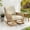 B-Beige, variant on FFH Outdoor Wicker Rocking Chair, Rattan Rocker Accent Armchair for Patio, Garden, Backyard, Beige Cushion