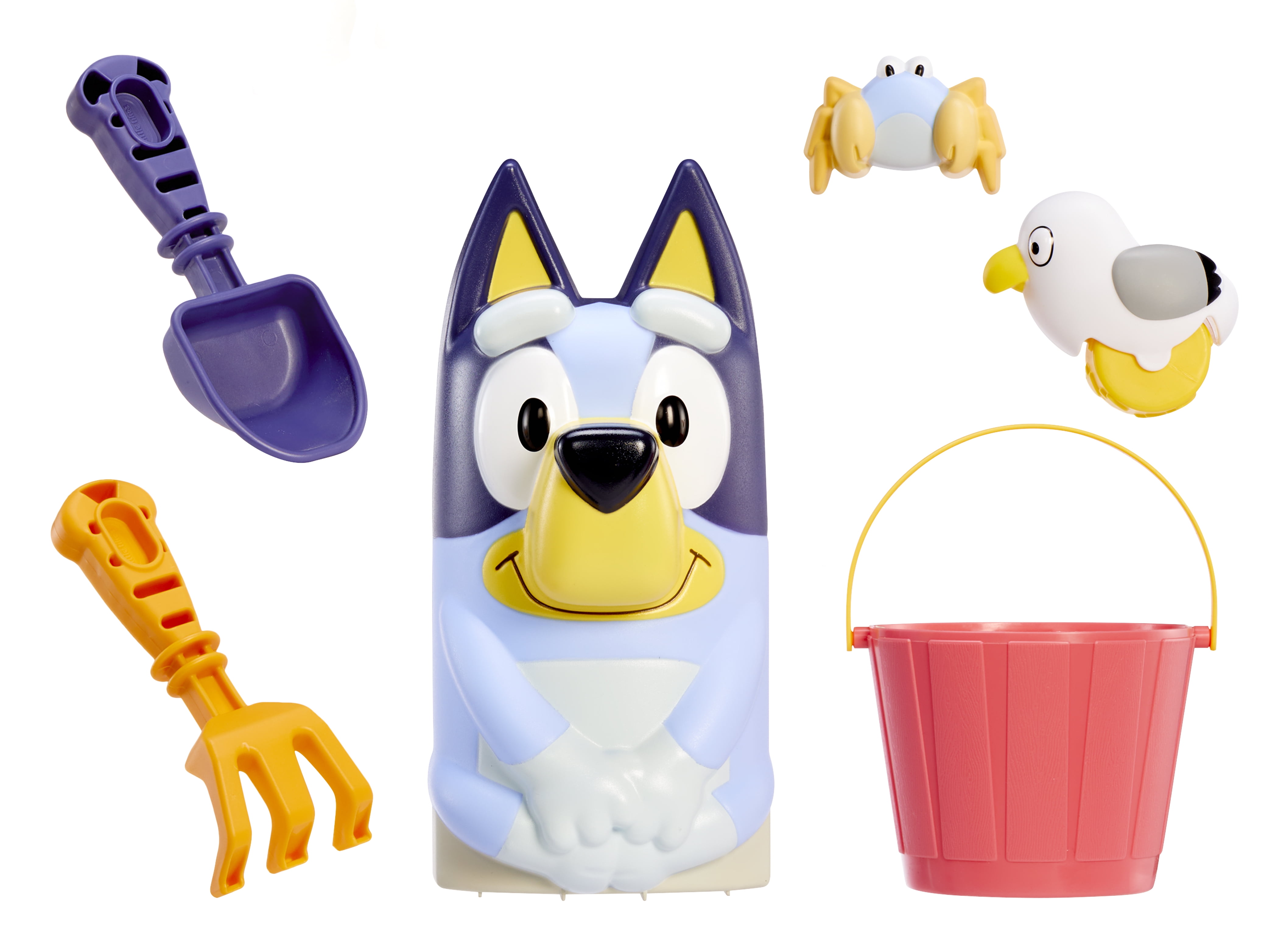 Little Tikes Bluey Beach Day Sandbox with 6 Accessories, Outdoor Sand Play for Kids Ages 1-6