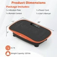 thumbnail image 2 of Goplus Vibration Plate Exercise Machine with 10 Speed Intensities Remote for Home Fitness Orange+Black, 2 of 10