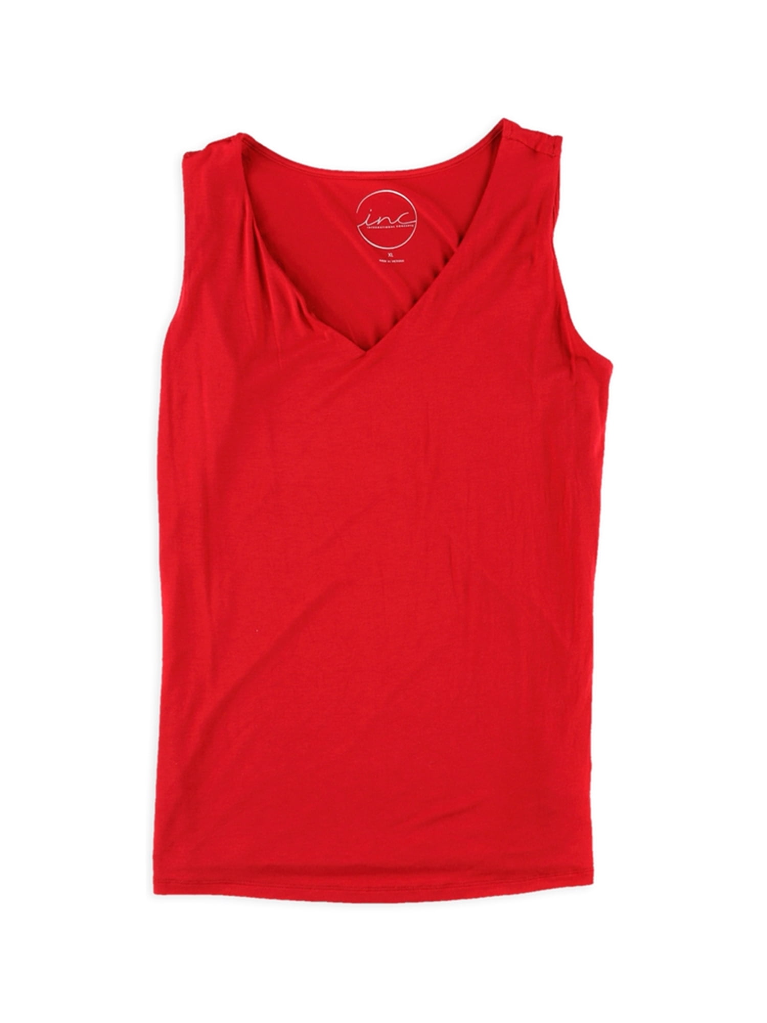 INC Womens VNeck Tank Top realred XL Walmart Canada
