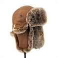 thumbnail image 6 of Trapper Warm Trooper Hat Winter Skiing Cap Women Men Windproof, Deer Long Sleeve Bomber Hats & Brown, 6 of 9