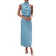 thumbnail image 1 of Vestido PRETTYGARDEN de Verano 2025 sin Mangas de Satén XL, 1 of 8