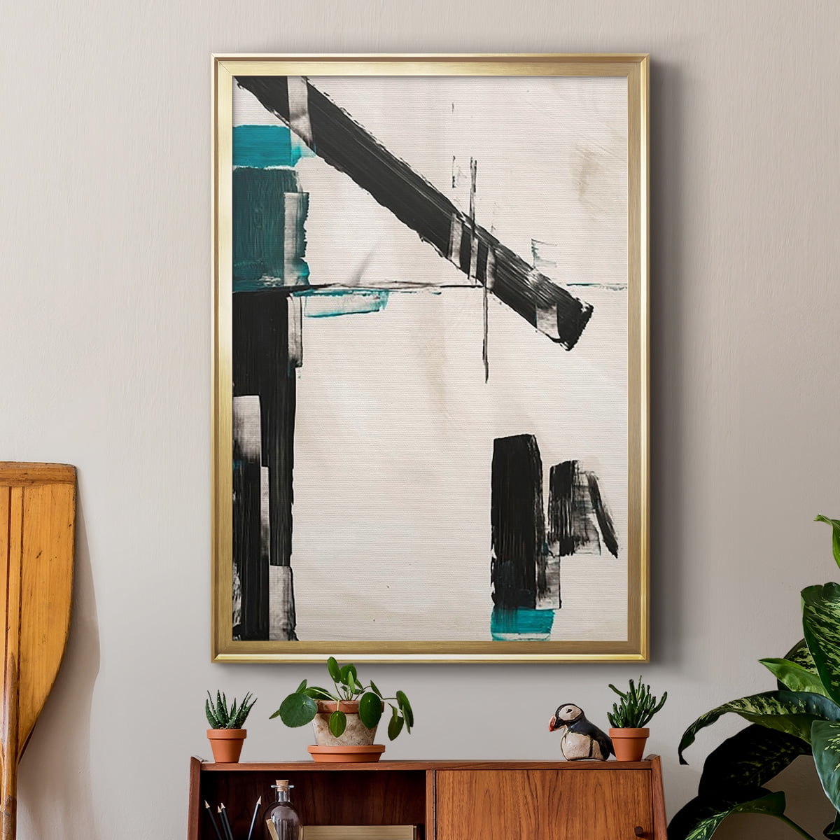 Geometry Notes III Premium Framed Print, in Gold, Black, or Silver - Ready to Hang