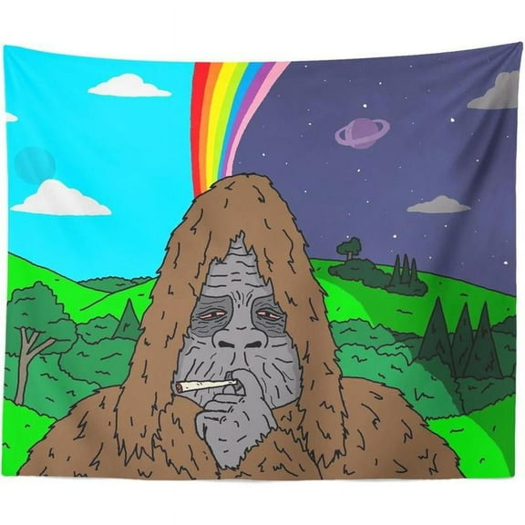 The Big Lez Show, Sassy The Sasquatch, Tripper Snipper Tapestry & Wall Hanging for Home Bedroom Living Room College Dorm Decor 40x60in