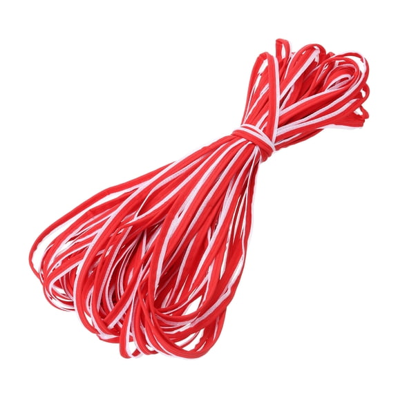 Uxcell Reflective Piping Fabric Strip, Edging Braid Trim Sew on High Visibility Piping Tape for Clothing Bag Red