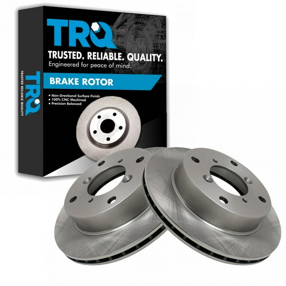 TRQ Front Brake Rotors Set Vented Fits Select 1998-2001 Chevrolet Metro 1989-1997 Geo 1990-2001 Suzuki Swift