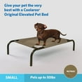 thumbnail image 7 of The Original Coolaroo Elevated Pet Dog Bed, Indoor & Outdoor Use, Durable, Cooling, Brown, Small, 34.75" L x 22" W x 8" H, 7 of 7