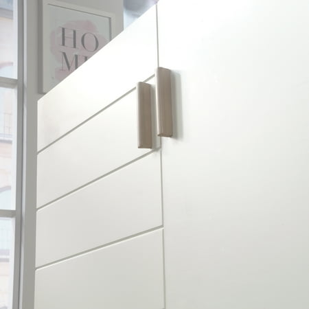 Sauder - Anda Norr Modular Credenza for Most Flat-Panel TVs Up to 60" - White With Sky Oak Accents