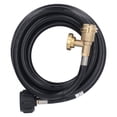 thumbnail image 1 of Grill Extension Hose, Portable Fuel Gas Extension Hose Universal with Pressure Gauge for Heater, 1 of 7