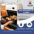 thumbnail image 3 of Joyhalo Paquete de 6 agarraderas para cocina resistentes al calor, juegos de agarraderas para horno, almohadillas calientes, agarraderas de tela de rizo para cocinar y hornear, 3 of 5