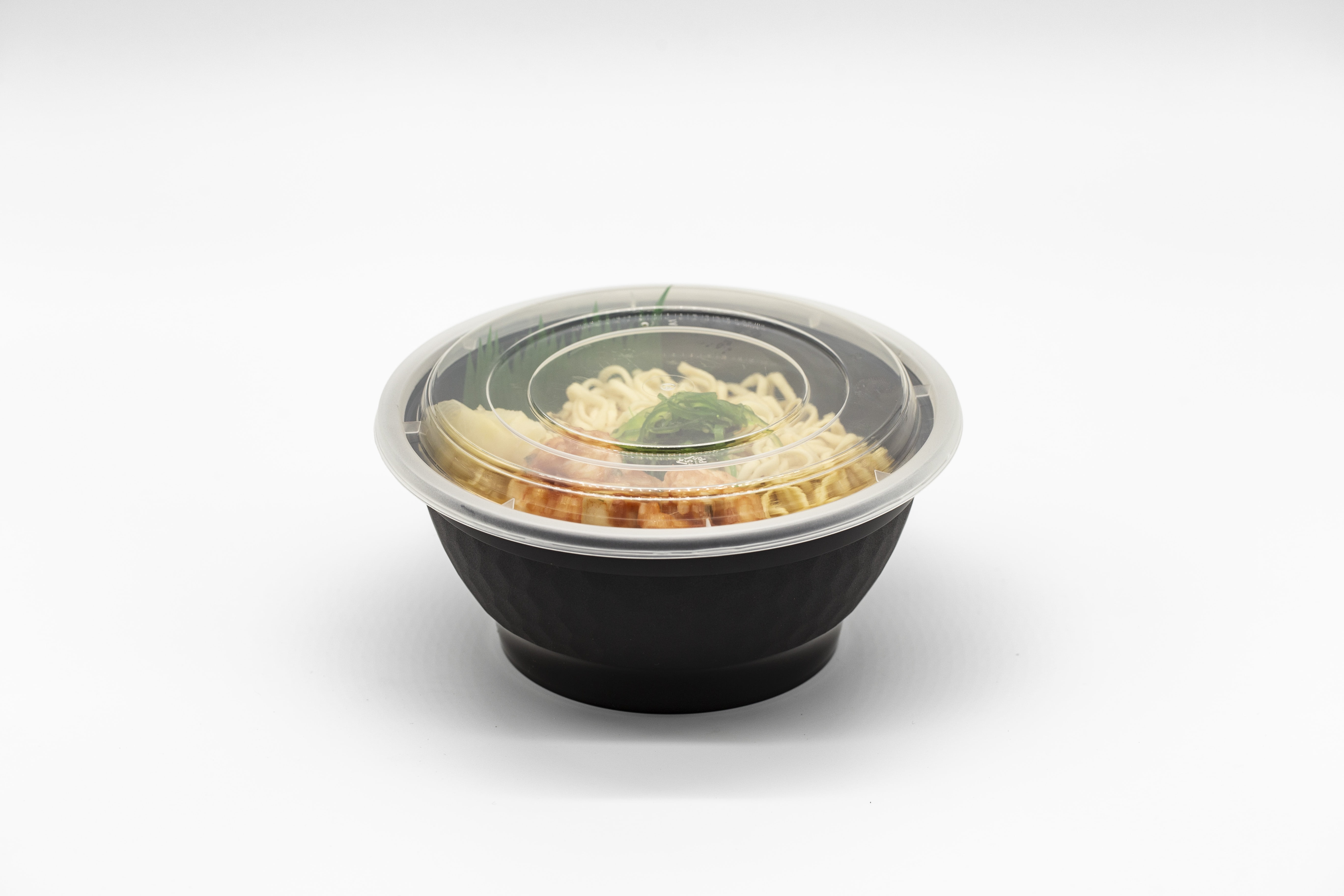 42oz Black Togo PP Soup Cups Deli ramen Bowls with lid 150 sets/cs