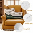 thumbnail image 4 of 2 Pack Outdoor Waterproof Throw Pillow Covers,Modern Khaki Green Wave Texture Decorative Square Patio Pillowcases for Chair Couch Sofa 16x16in, 4 of 9
