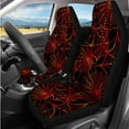 thumbnail image 2 of KUIFORTI Red Spider Web Auto Seat Covers 14 Pack with Car Steering Wheel Cover Auto Center Console Pad Auto Seat Belt Cover Car Headrest Covers for Cars Sedans and SUVs, 2 of 6