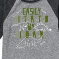 thumbnail image 3 of Instant Message - Easily Distracted By Dinosaurs - Toddler & Youth Raglan Graphic T-Shirt, 3 of 6